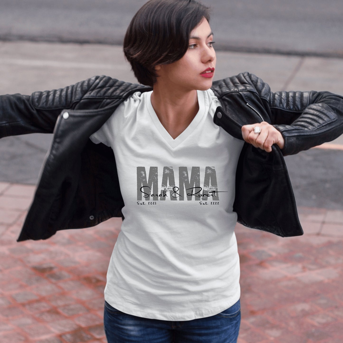 PAPA & MAMA - Ihr Personalisiertes Familienstolz Shirt