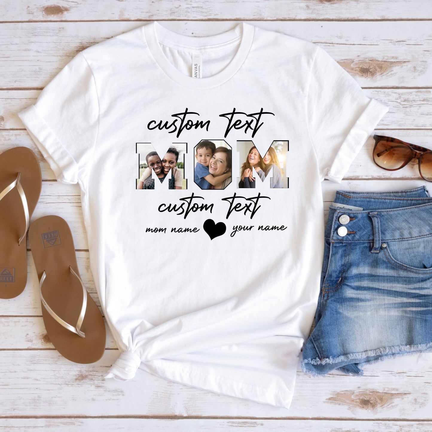 Personalisierte Mama-Shirt mit Foto - Muttertagsgeschenk