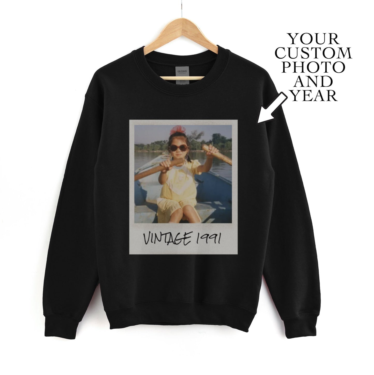 Personalized Vintage Photo and Year Shirt for Special Occasions