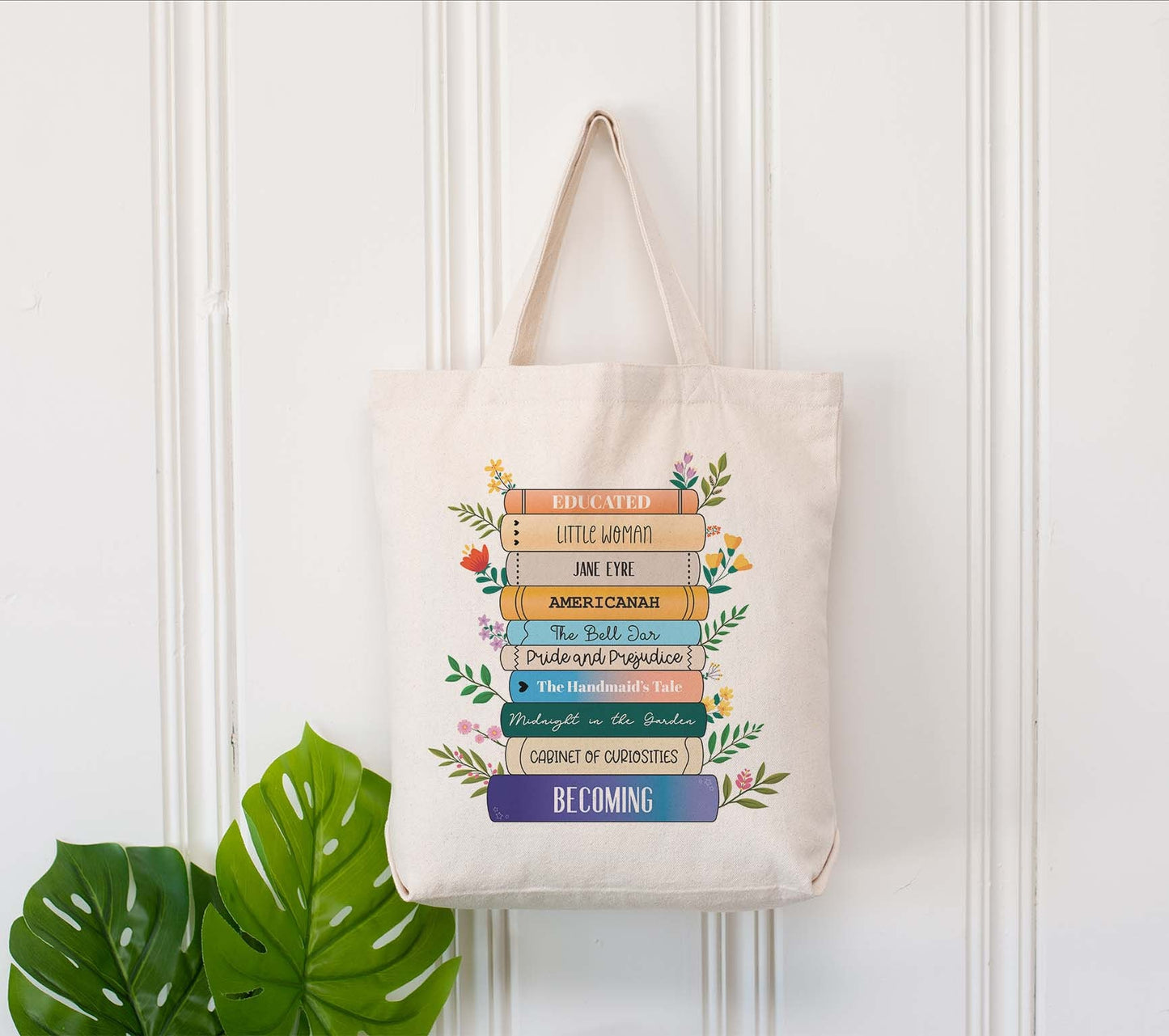 Personalisierte Buchliebhaber Tasche für Lehrer als Geburtstagsgeschenk