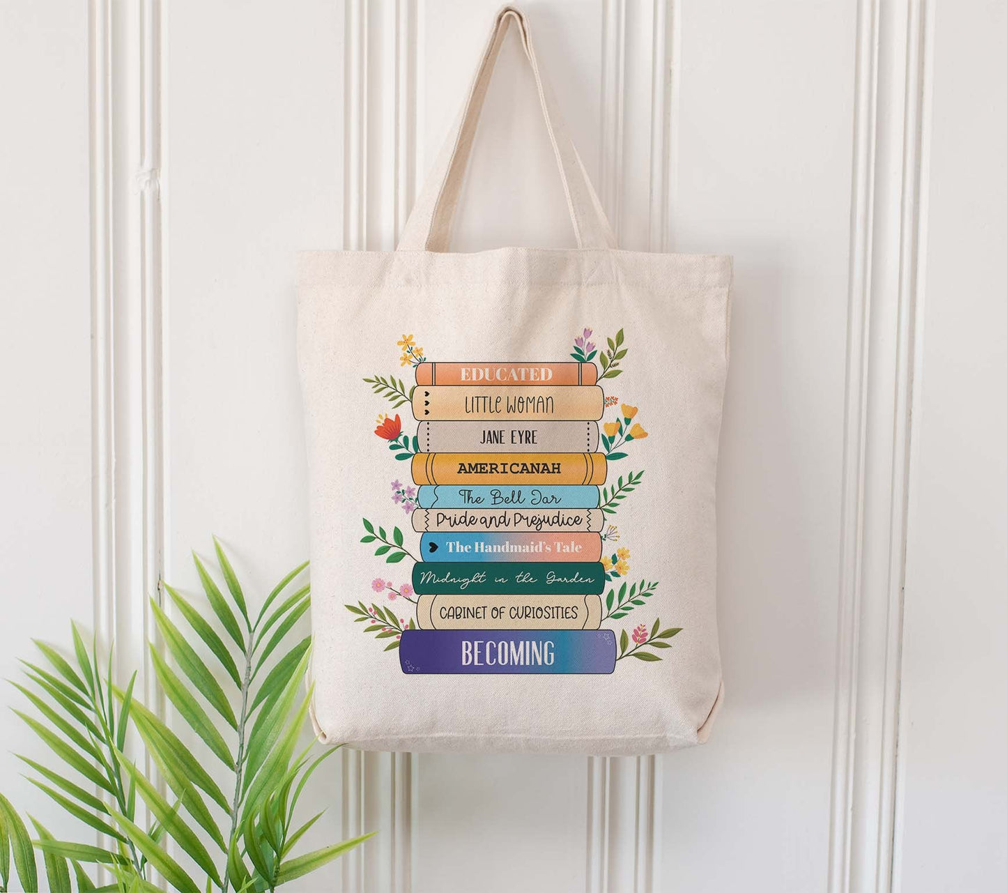Personalisierte Buchliebhaber Tasche für Lehrer als Geburtstagsgeschenk