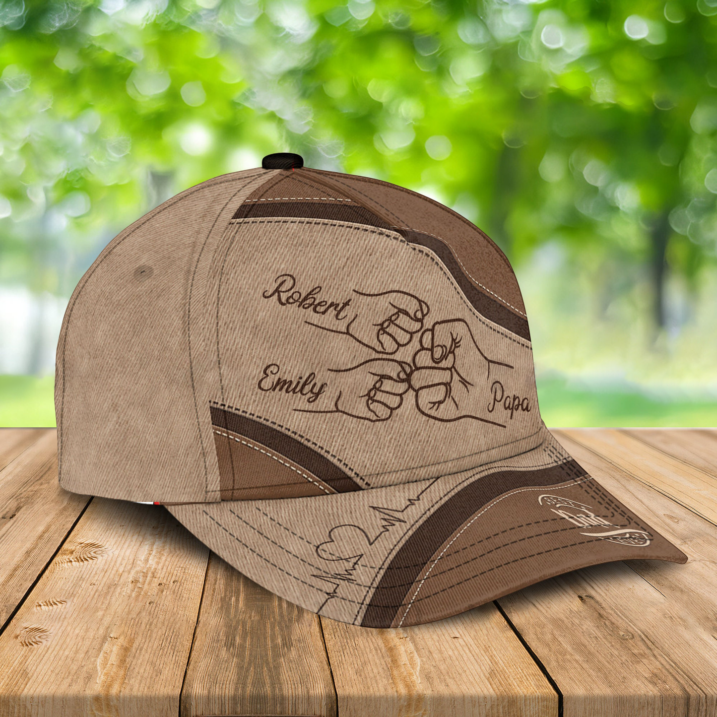 Personalized Daddy Cap - Father's Day Gift with Kid Names