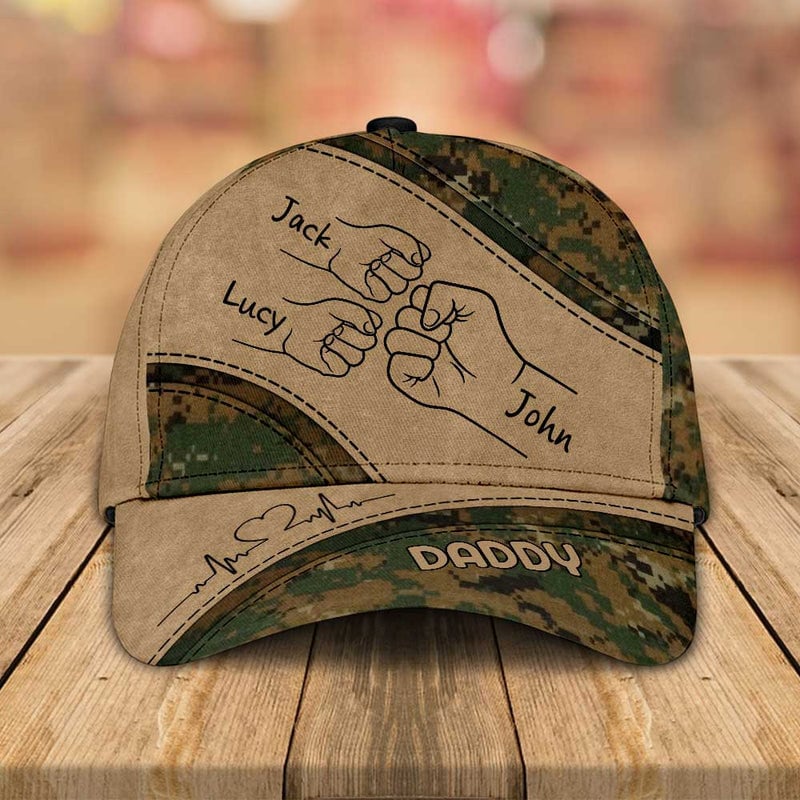 Fist Bump Daddy - Personalized Classic Cap for Father's Day