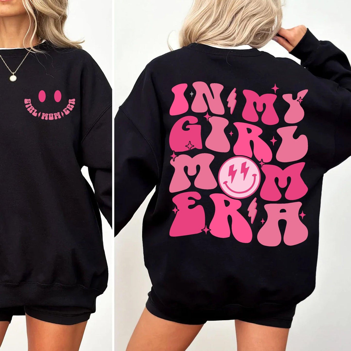 In meinem Mädchen Mama Ära Crewneck Sweatshirt, Mama Geschenk - GiftHaus