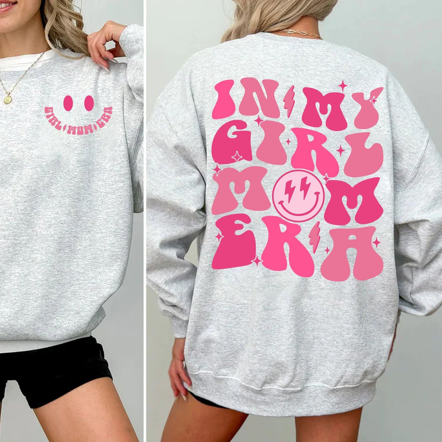 In meinem Mädchen Mama Ära Crewneck Sweatshirt, Mama Geschenk - GiftHaus