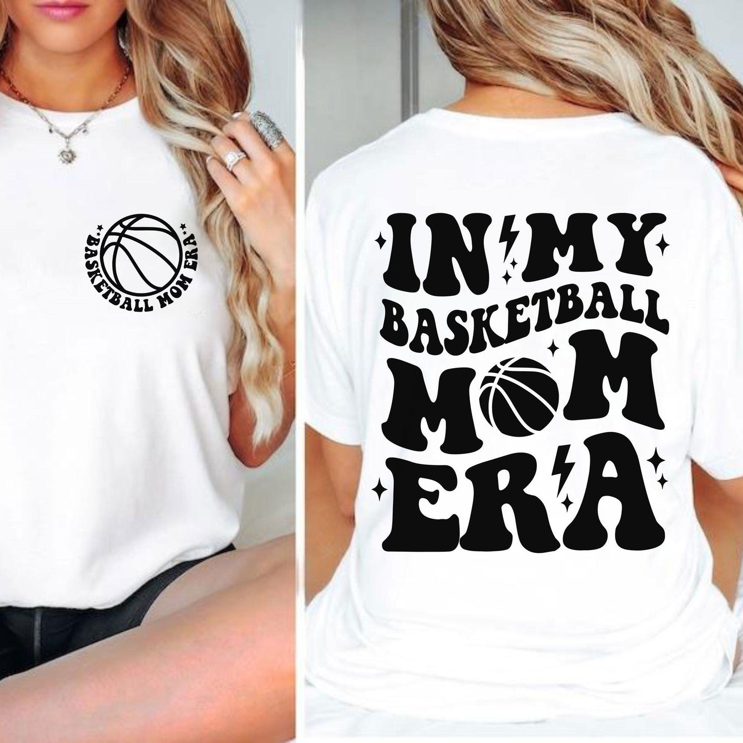 In My Basketball Mom Era Shirts and Sweatshirt and Shirts - Basketball Mom Gift - GiftHaus