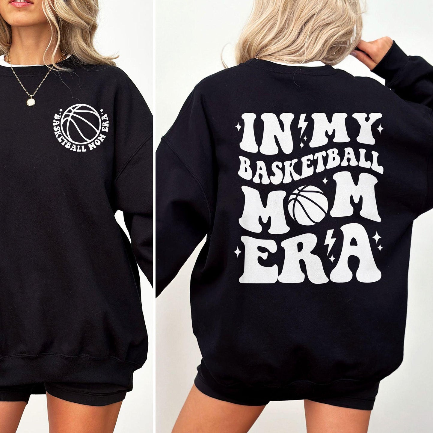 In My Basketball Mom Era Shirts and Sweatshirt and Shirts - Basketball Mom Gift - GiftHaus