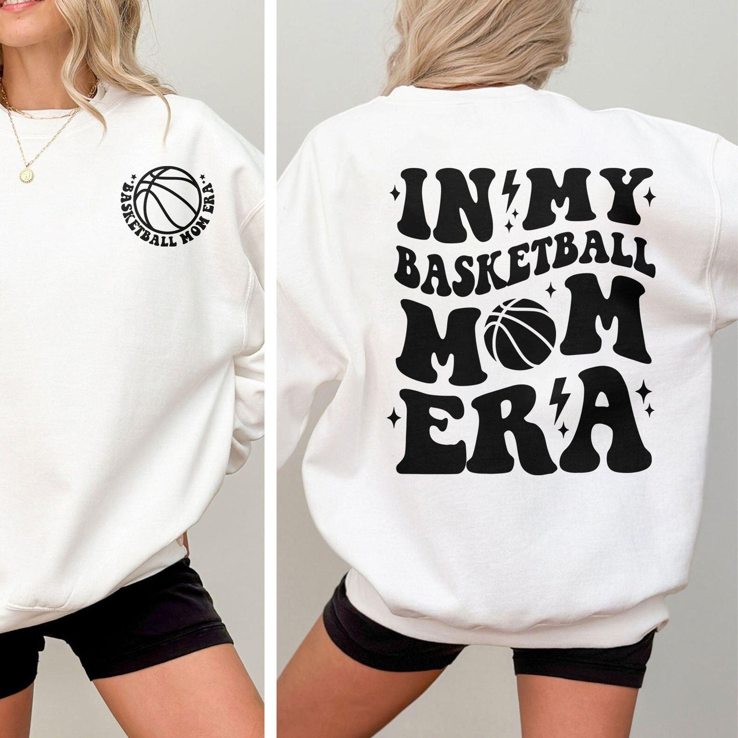 In My Basketball Mom Era Shirts and Sweatshirt and Shirts - Basketball Mom Gift - GiftHaus