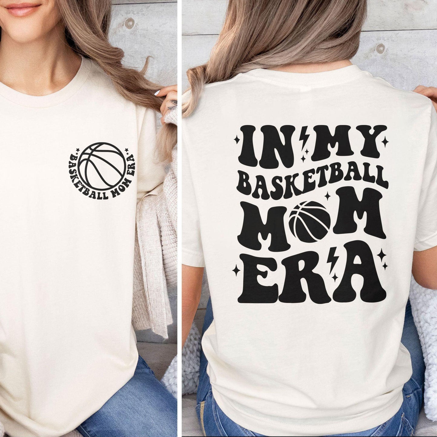 In My Basketball Mom Era Shirts and Sweatshirt and Shirts - Basketball Mom Gift - GiftHaus