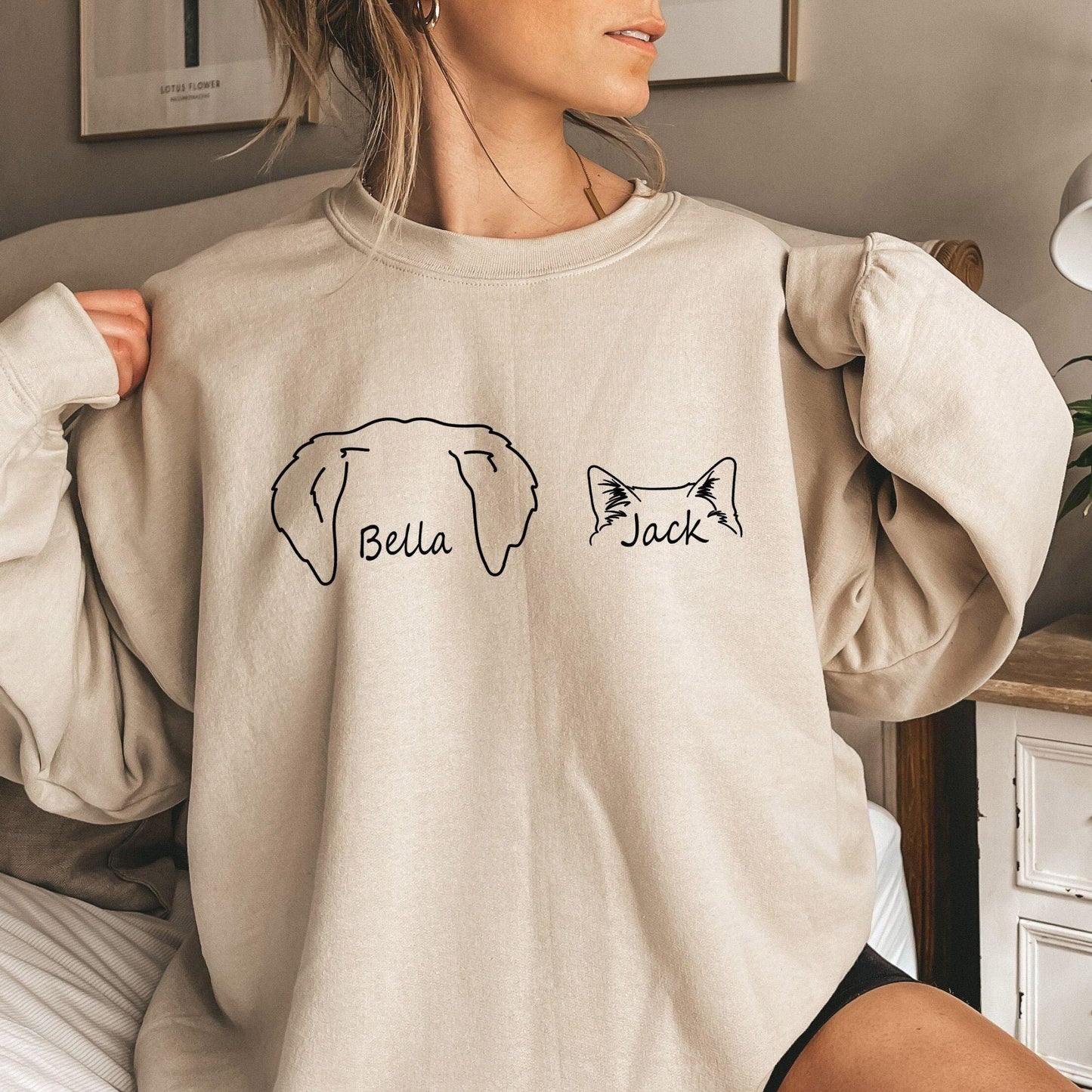 Individuelles Hunde- und Katzenohren-Sweatshirt - GiftHaus