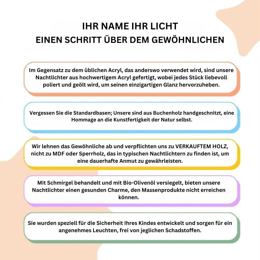 Individuelles Nachtlicht als Valentinstagsgeschenk – Jahrestagsgeschenke – romantisches Geschenk für Paare - GiftHaus
