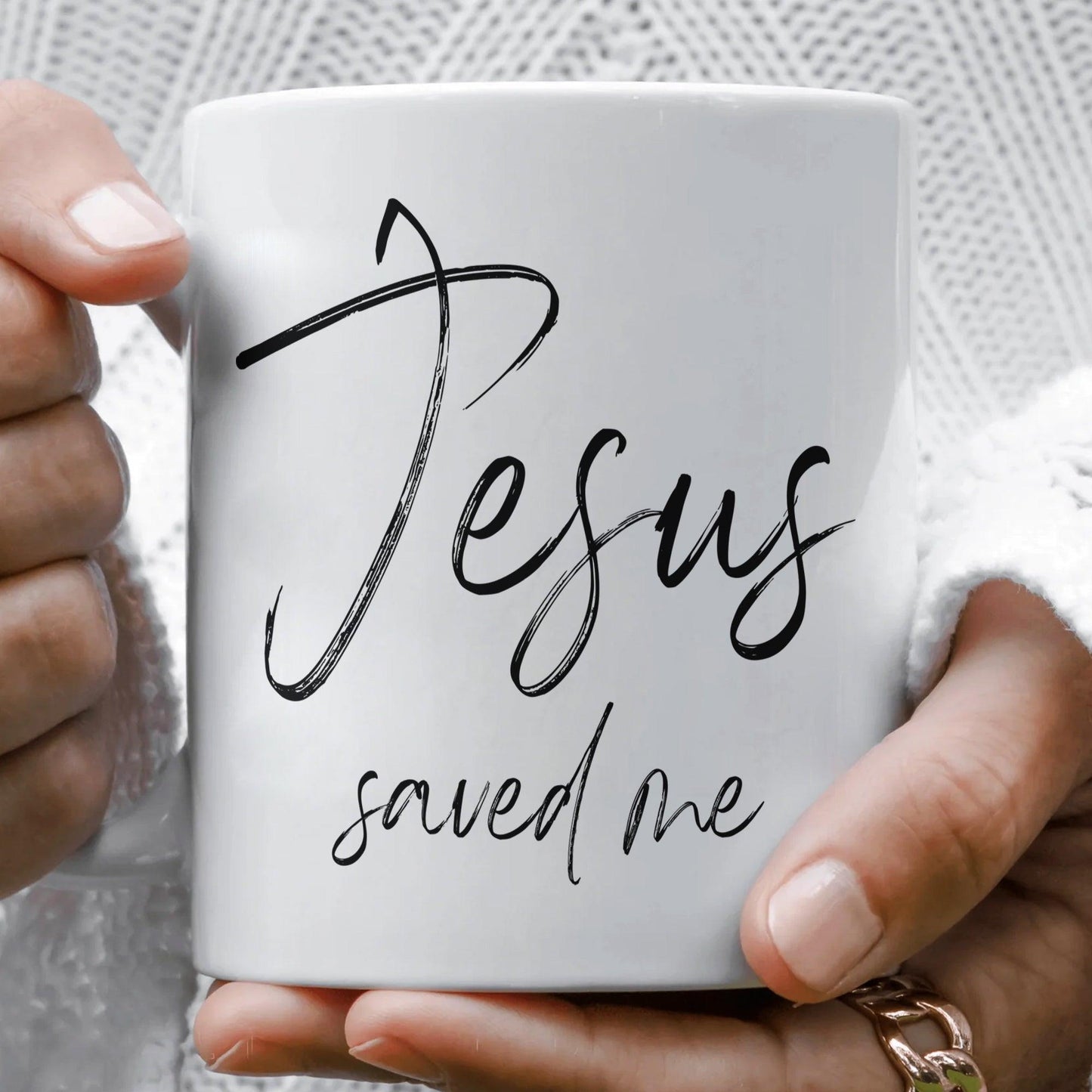 Jesus Rettete Mich - Inspirierende Tasse - Für Hoffnungsträger - GiftHaus