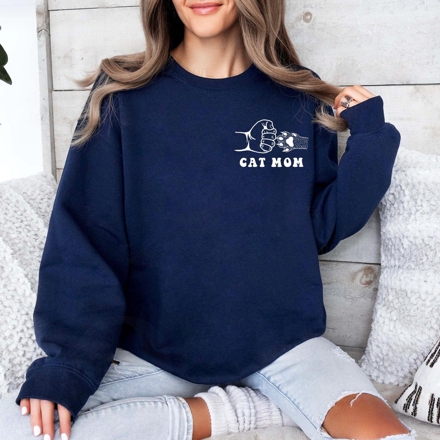 Katzen Mama Sweatshirt – Geschenk für Katzen Mama - GiftHaus