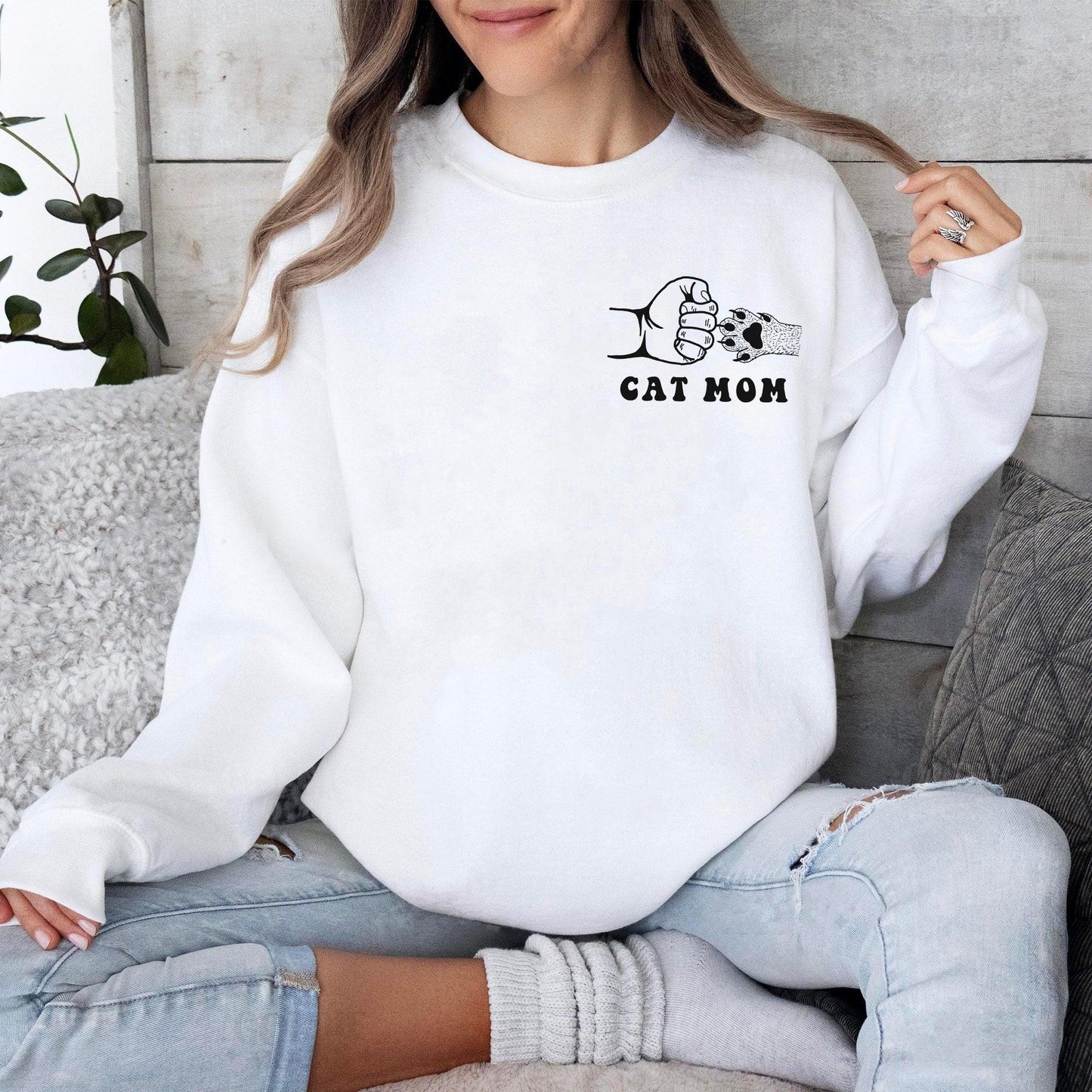 Katzen Mama Sweatshirt – Geschenk für Katzen Mama - GiftHaus