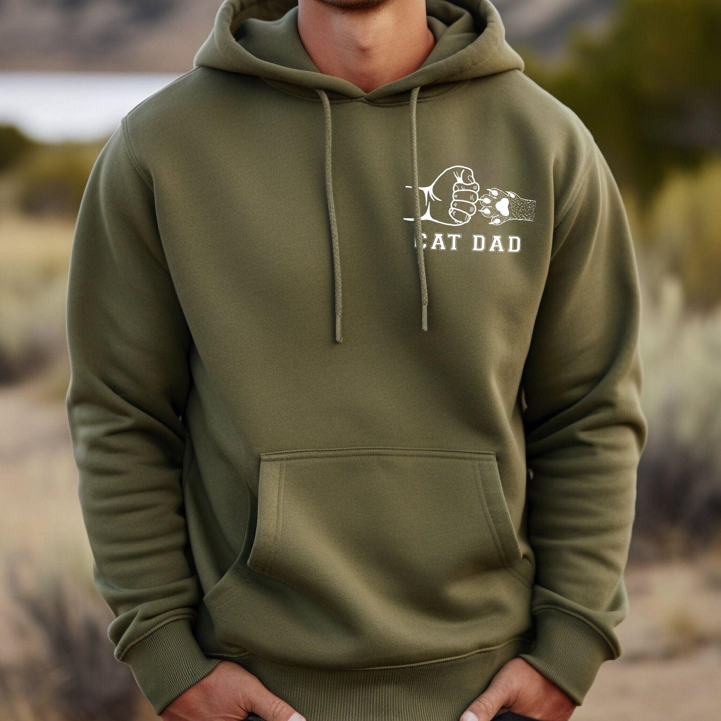 Katzen Papa Hoodie – Geschenk für Katzen Papa - GiftHaus