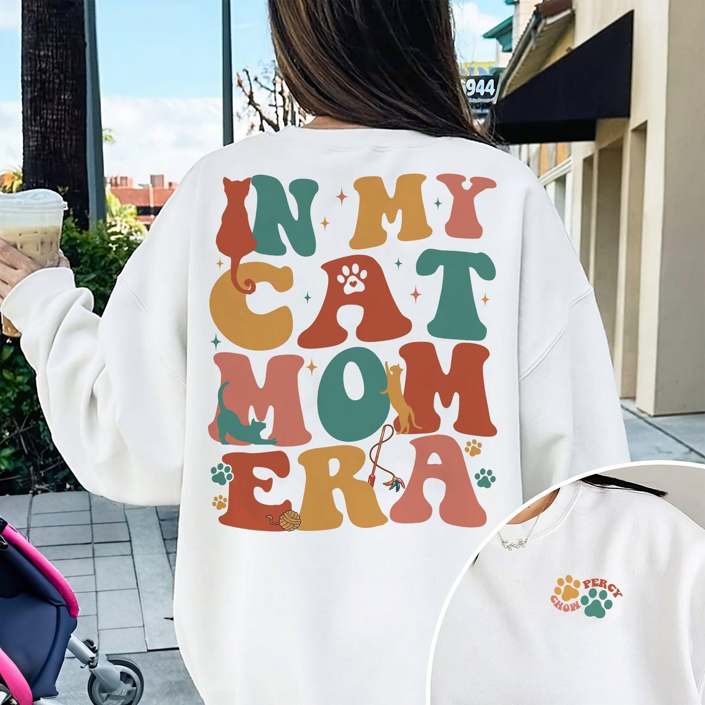 "Katzenmama Ära" Personalisiertes Sweatshirt - GiftHaus