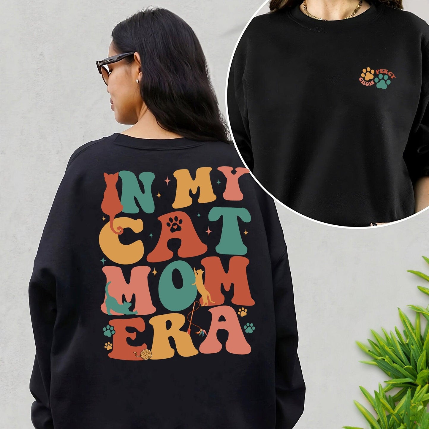 "Katzenmama Ära" Personalisiertes Sweatshirt - GiftHaus