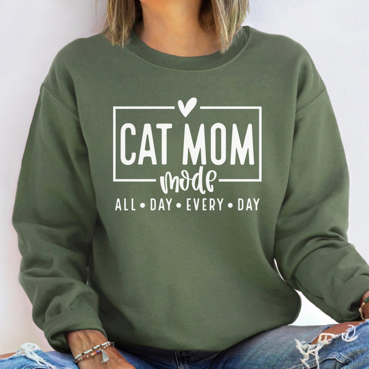 "Katzenmutter Modus" Sweatshirt - GiftHaus