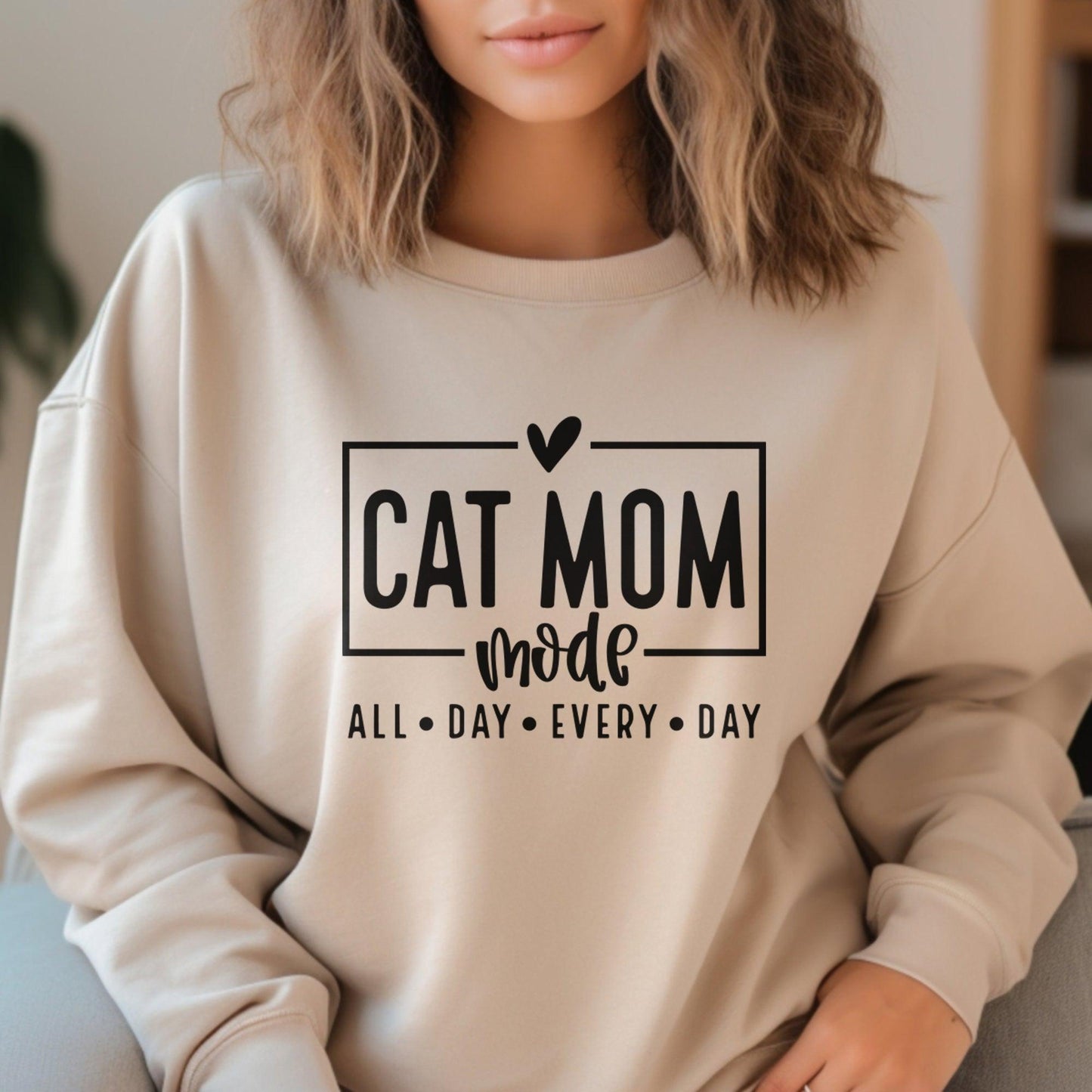 "Katzenmutter Modus" Sweatshirt - GiftHaus