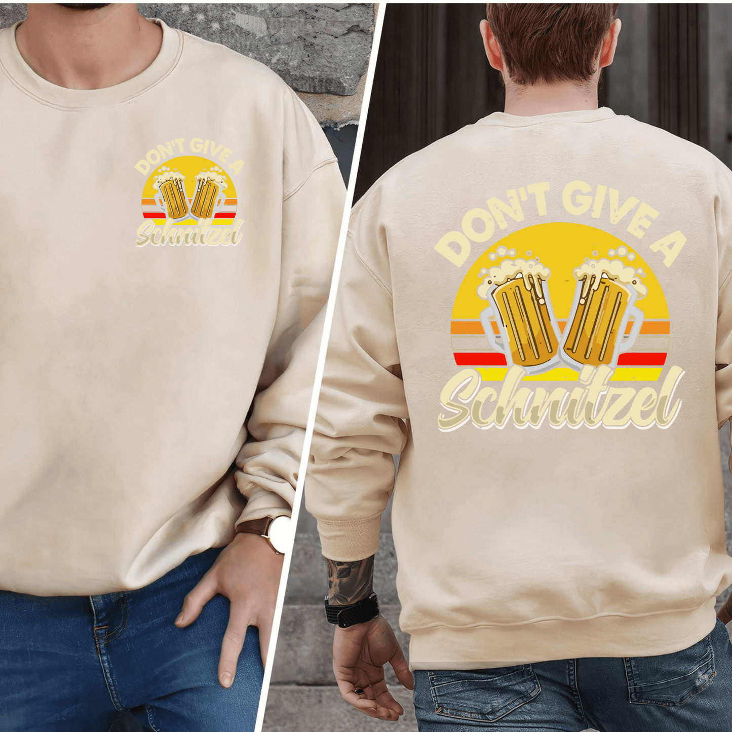 Kein Schnitzel Sorgen Sweatshirt - Geschenk für Bierliebhaber - GiftHaus