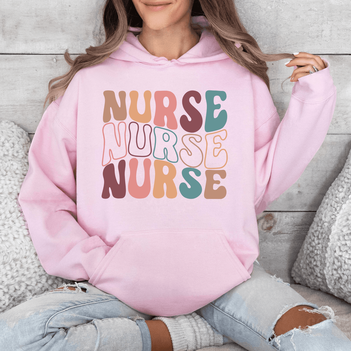 Krankenschwester Sweatshirt - Bunt und Motivierend - GiftHaus