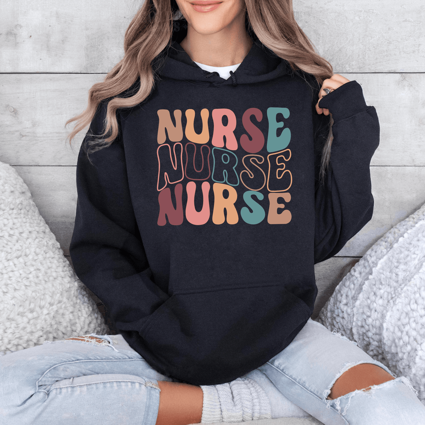 Krankenschwester Sweatshirt - Bunt und Motivierend - GiftHaus