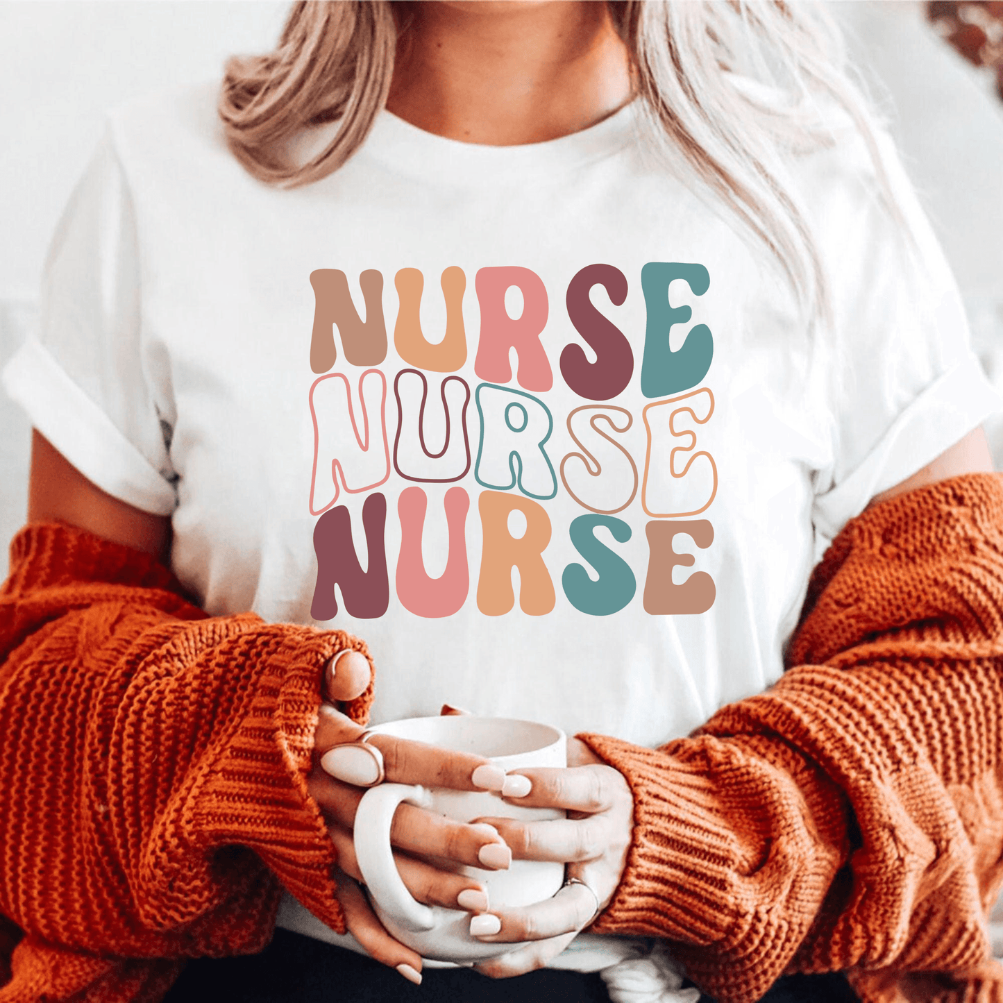 Krankenschwester Sweatshirt - Bunt und Motivierend - GiftHaus