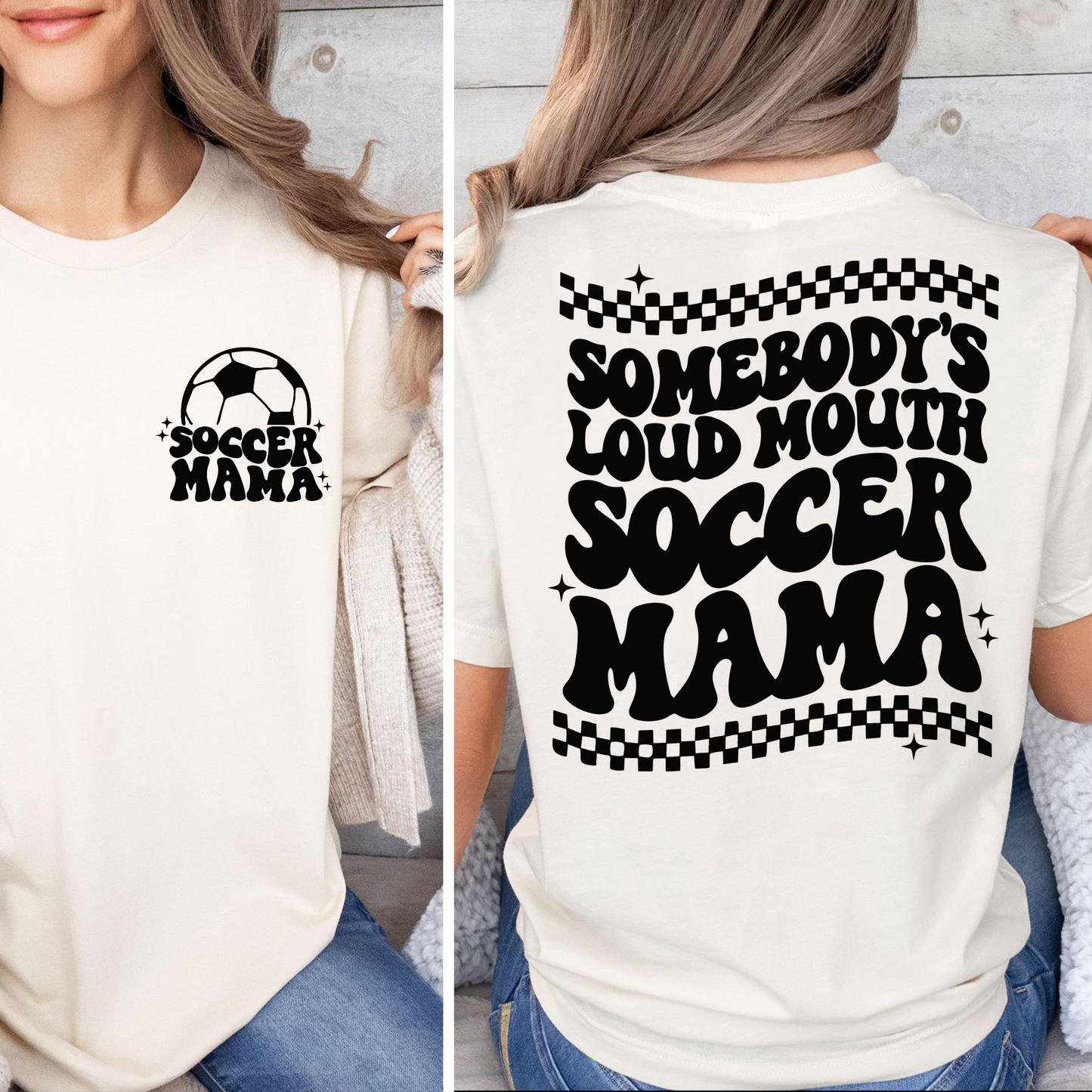 Lautstarke Fußballmama T-Shirt - Geschenk für Sporteltern