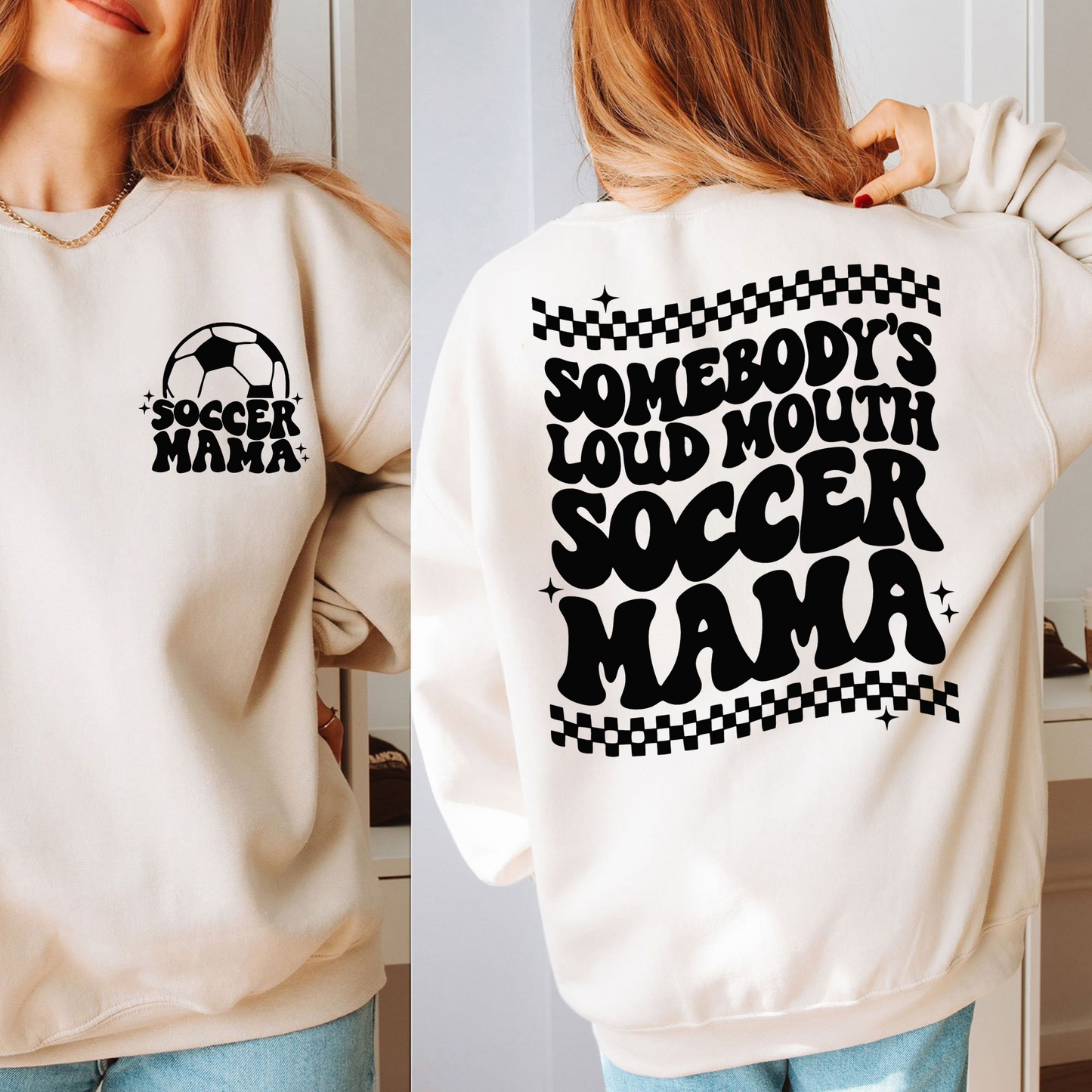 Lautstarke Fußballmama T-Shirt - Geschenk für Sporteltern