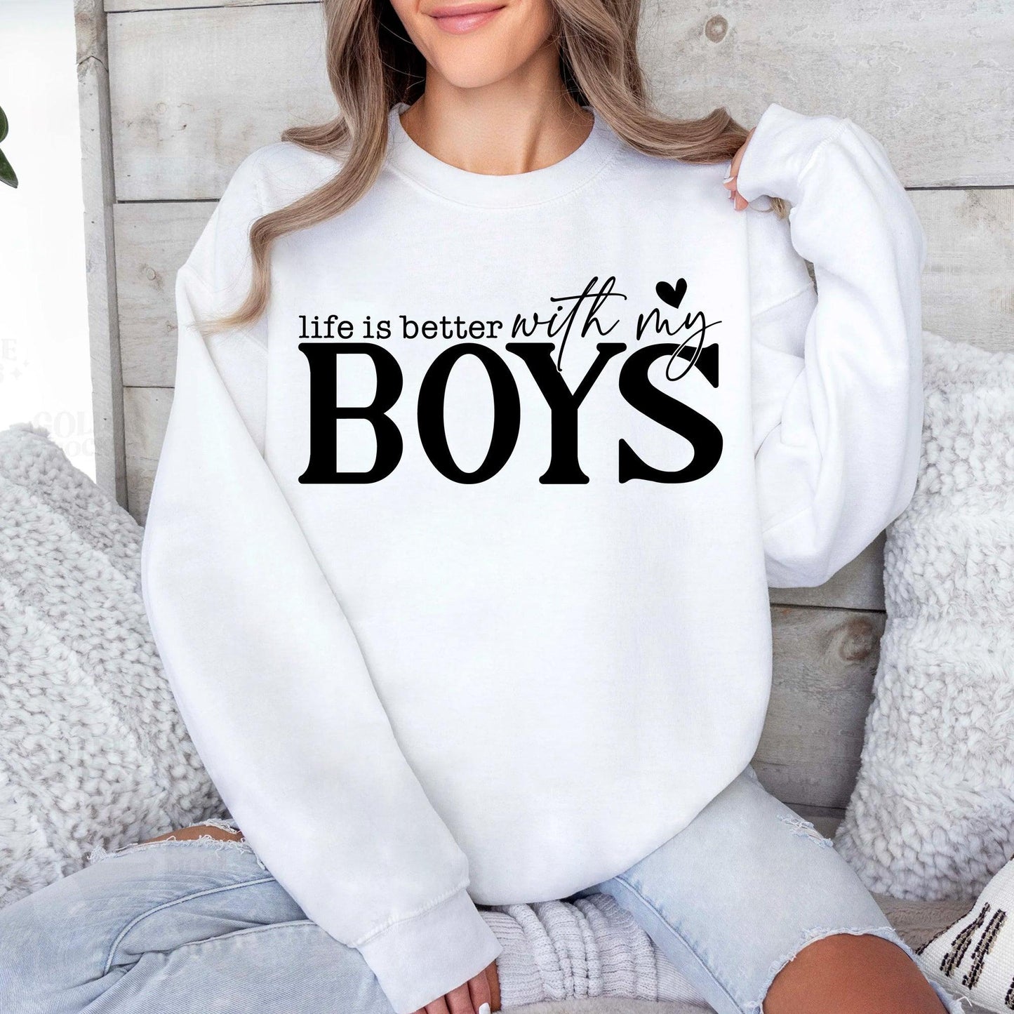 Life is Better With My Boys Shirt - Mom of Boys Gift - GiftHaus
