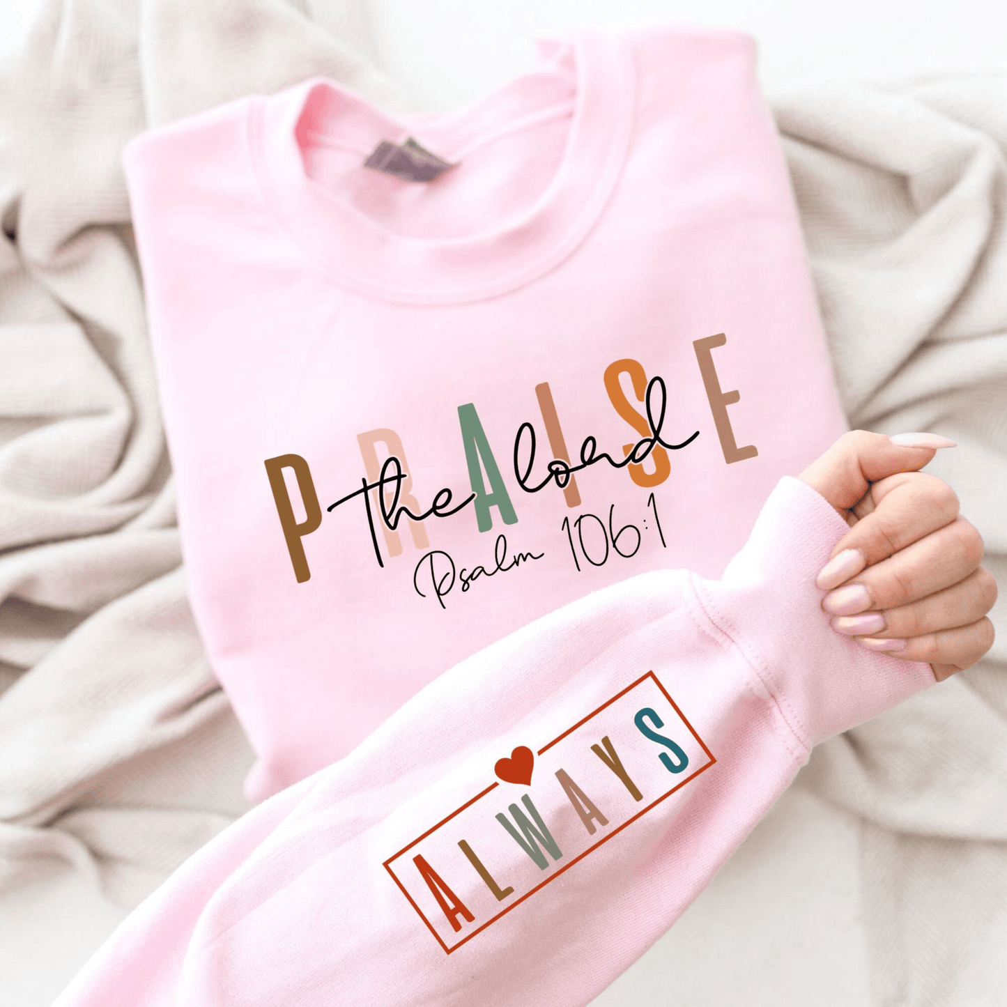 Lobet den Herrn Sweatshirt - Psalm 106:1 Inspirierendes Geschenk - GiftHaus