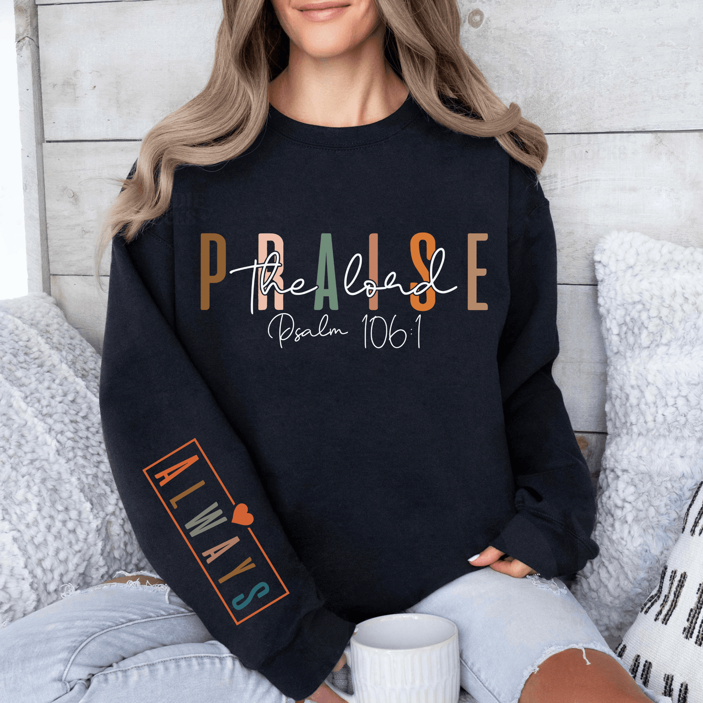Lobet den Herrn Sweatshirt - Psalm 106:1 Inspirierendes Geschenk - GiftHaus