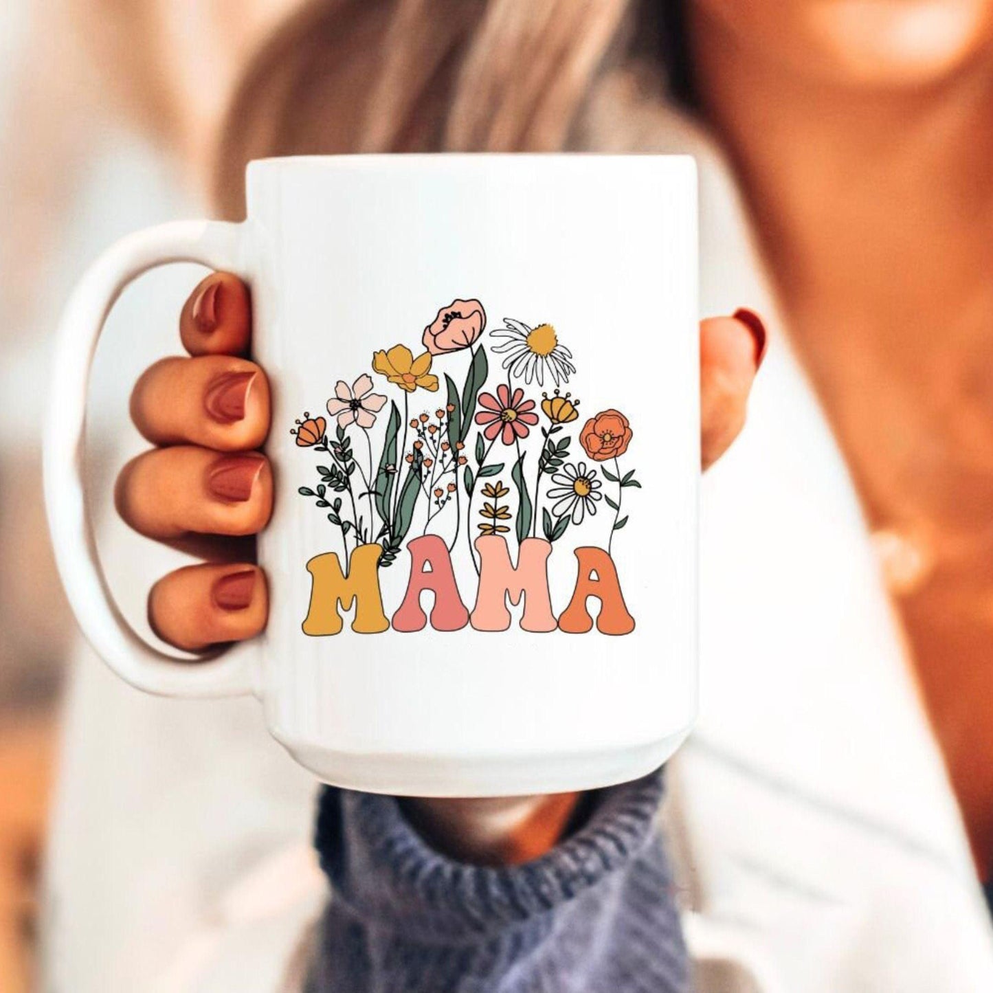 Mama Flowers Mug - Muttertagsgeschenk für Mama - GiftHaus