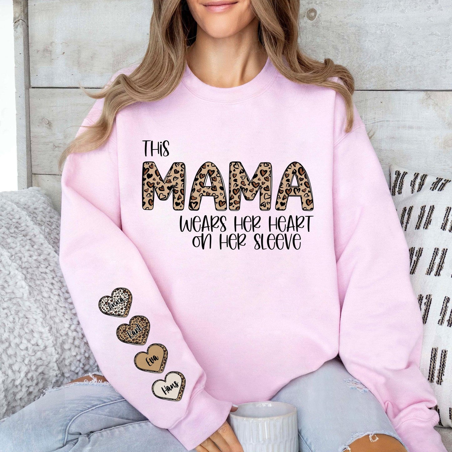 Mama Herz Sweatshirt – Modisches Statement für Mütter - GiftHaus