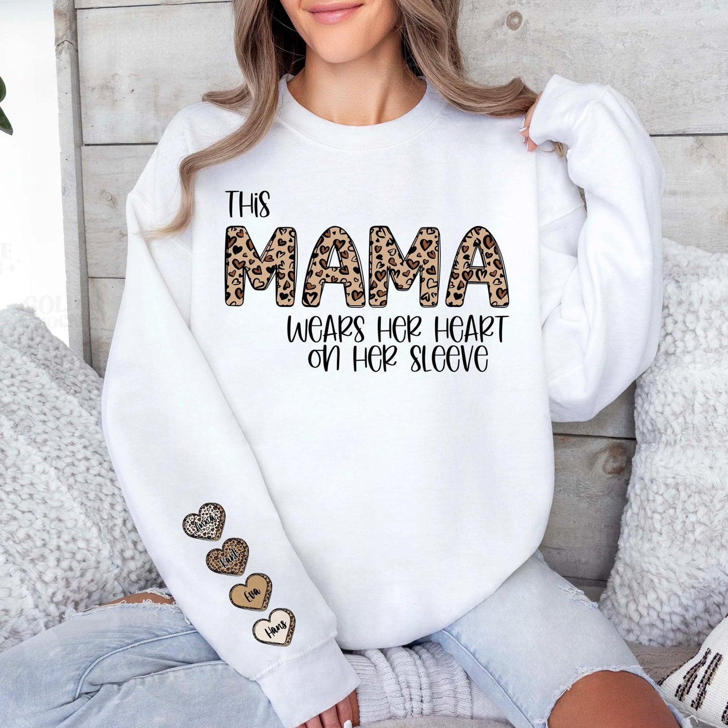 Mama Herz Sweatshirt – Modisches Statement für Mütter - GiftHaus