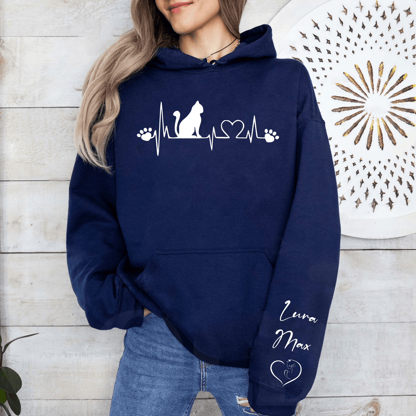 Mein Herz Schlägt Hund - Personalisierter Hundeliebhaber-Pullover - GiftHaus