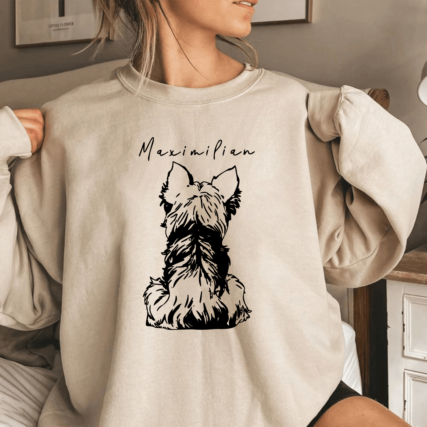 "Mein Lieblingsfell" - Personalisiertes Hundeporträt-Sweatshirt für Haustierliebhaber - GiftHaus