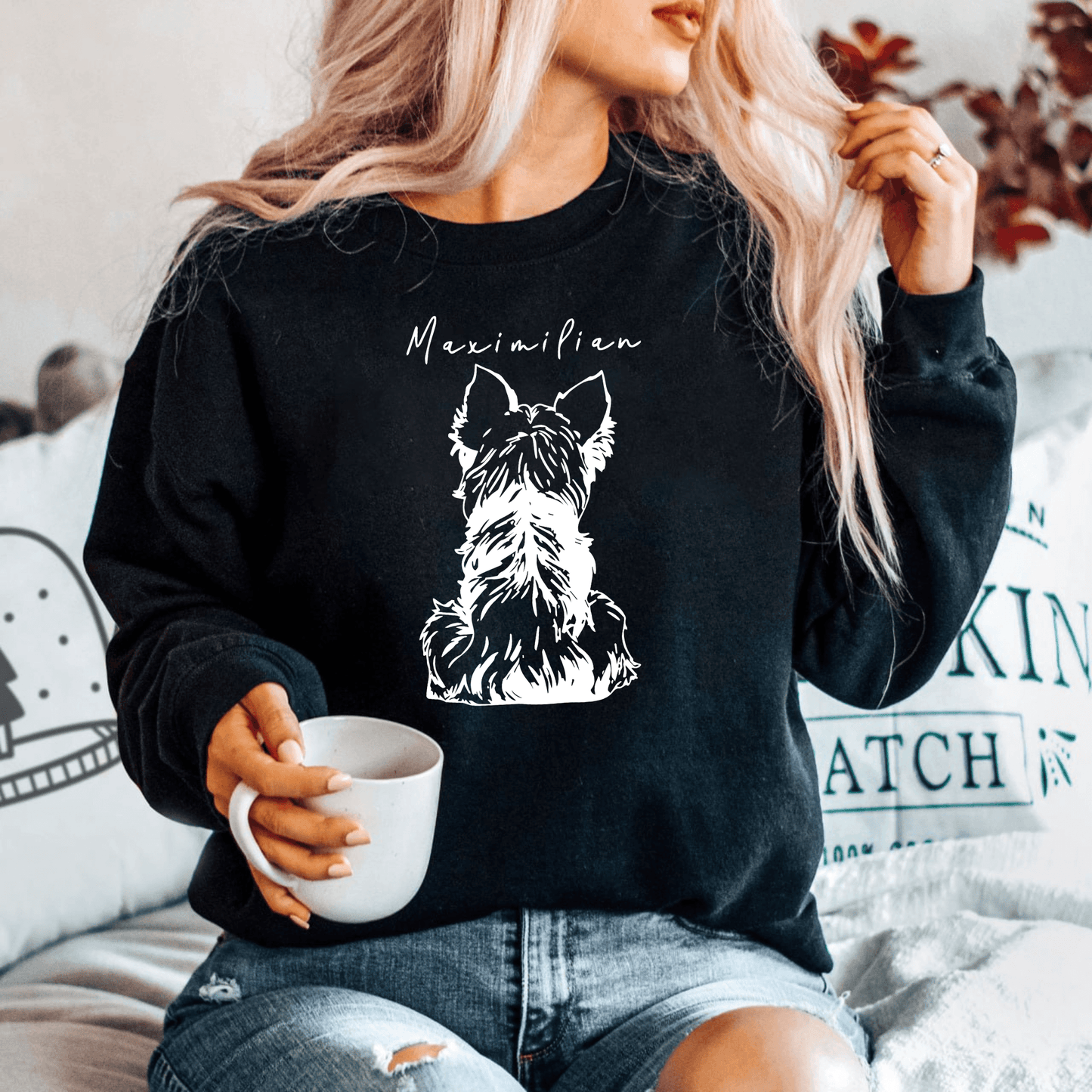 "Mein Lieblingsfell" - Personalisiertes Hundeporträt-Sweatshirt für Haustierliebhaber - GiftHaus