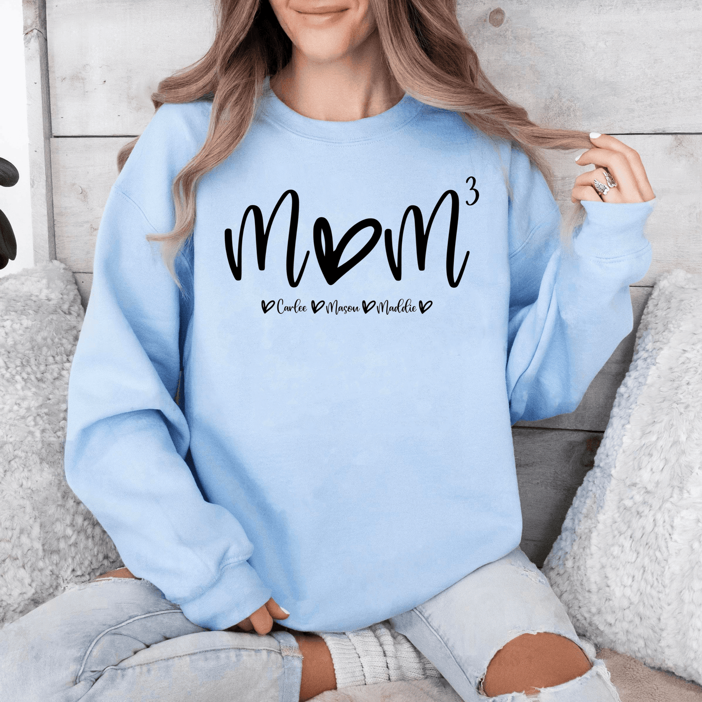 "Mom^N" Shirt: Customize Kids' Count & Names - Perfect Gift - GiftHaus