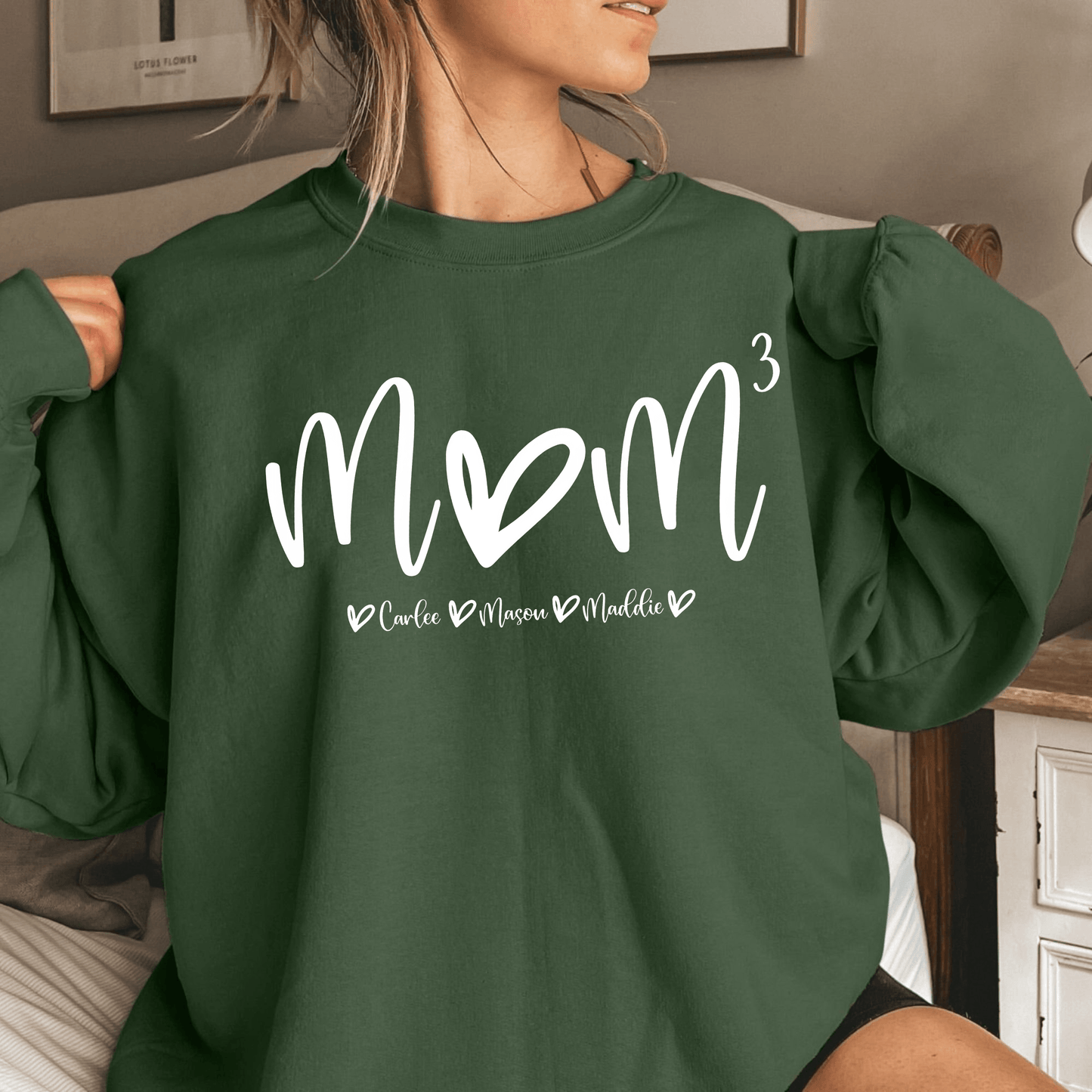 "Mom^N" Shirt: Customize Kids' Count & Names - Perfect Gift - GiftHaus