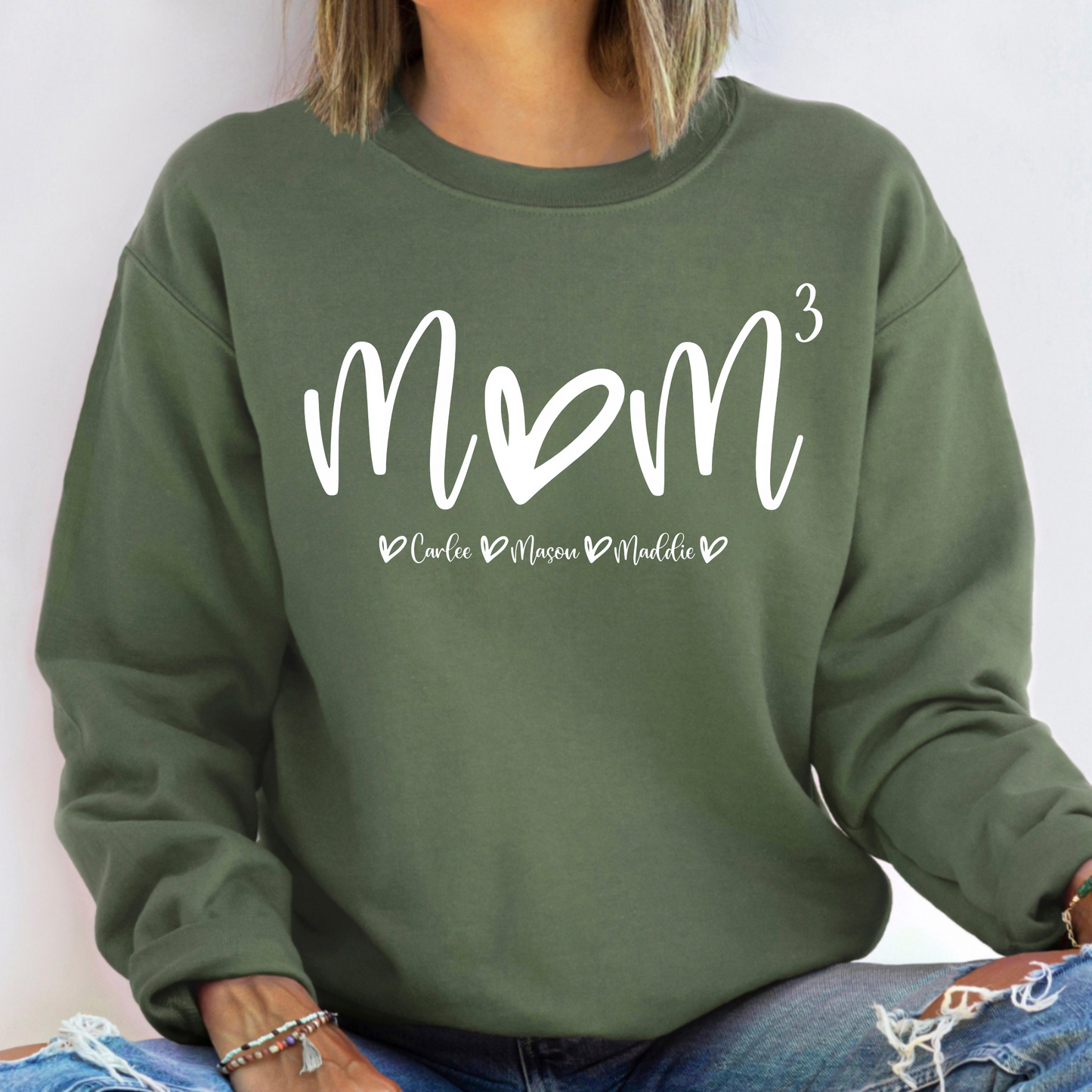 "Mom^N" Shirt: Customize Kids' Count & Names - Perfect Gift