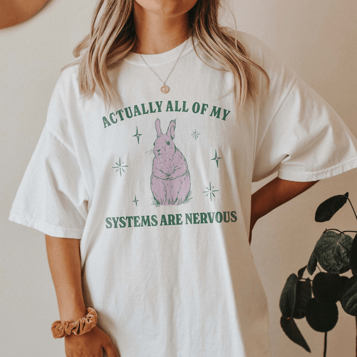 Nervöses Häschen T-Shirt - Geschenk für gestresste Seelen - GiftHaus