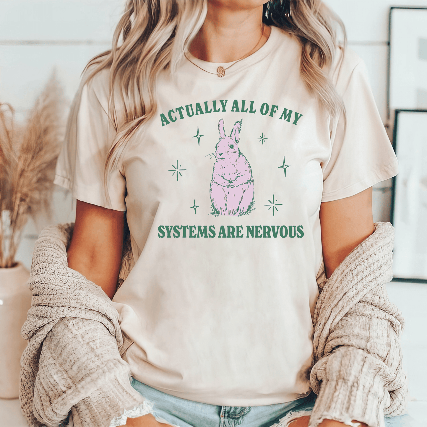 Nervöses Häschen T-Shirt - Geschenk für gestresste Seelen - GiftHaus