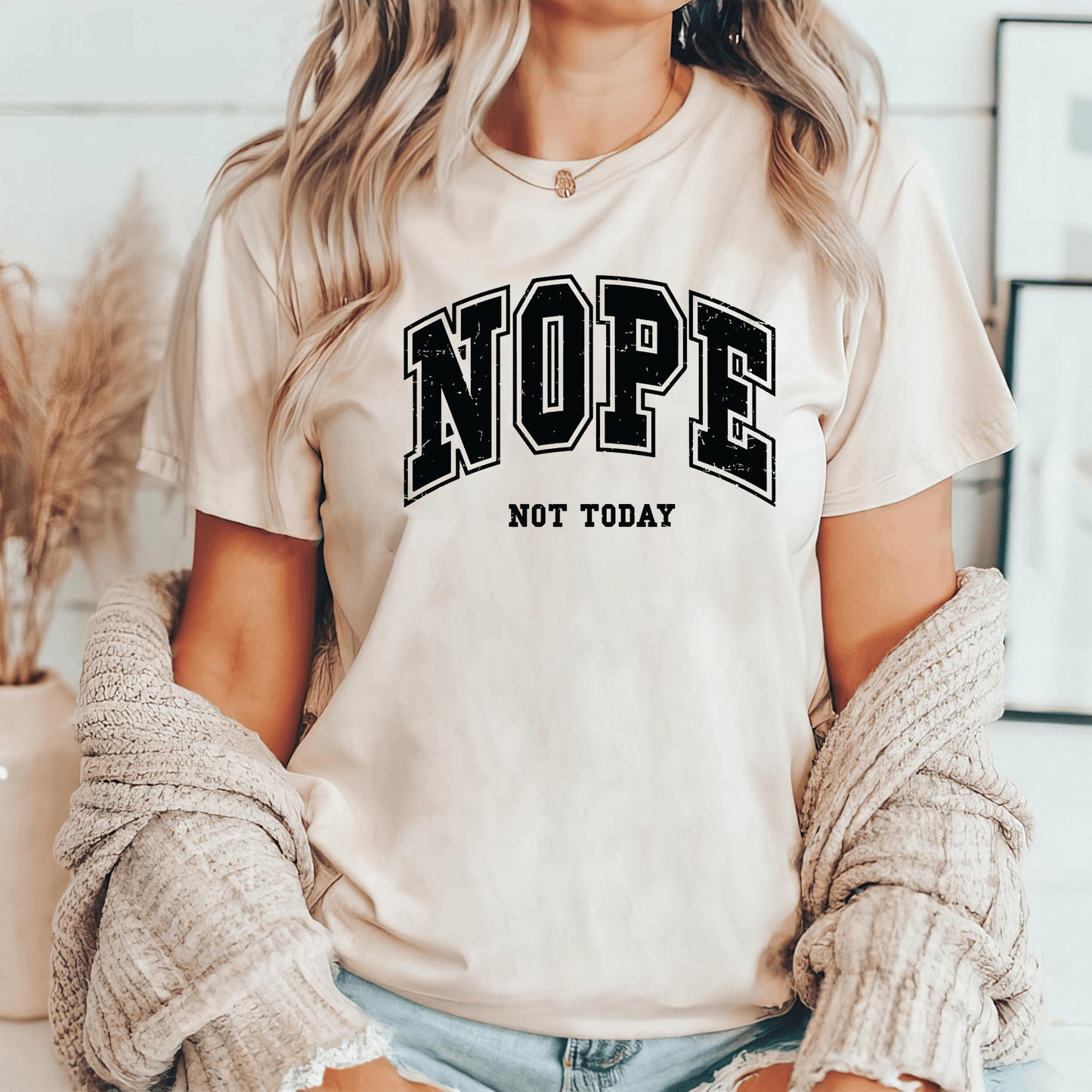 Nope Not Today Sweatshirt - Geschenk für den entspannten Tag - GiftHaus