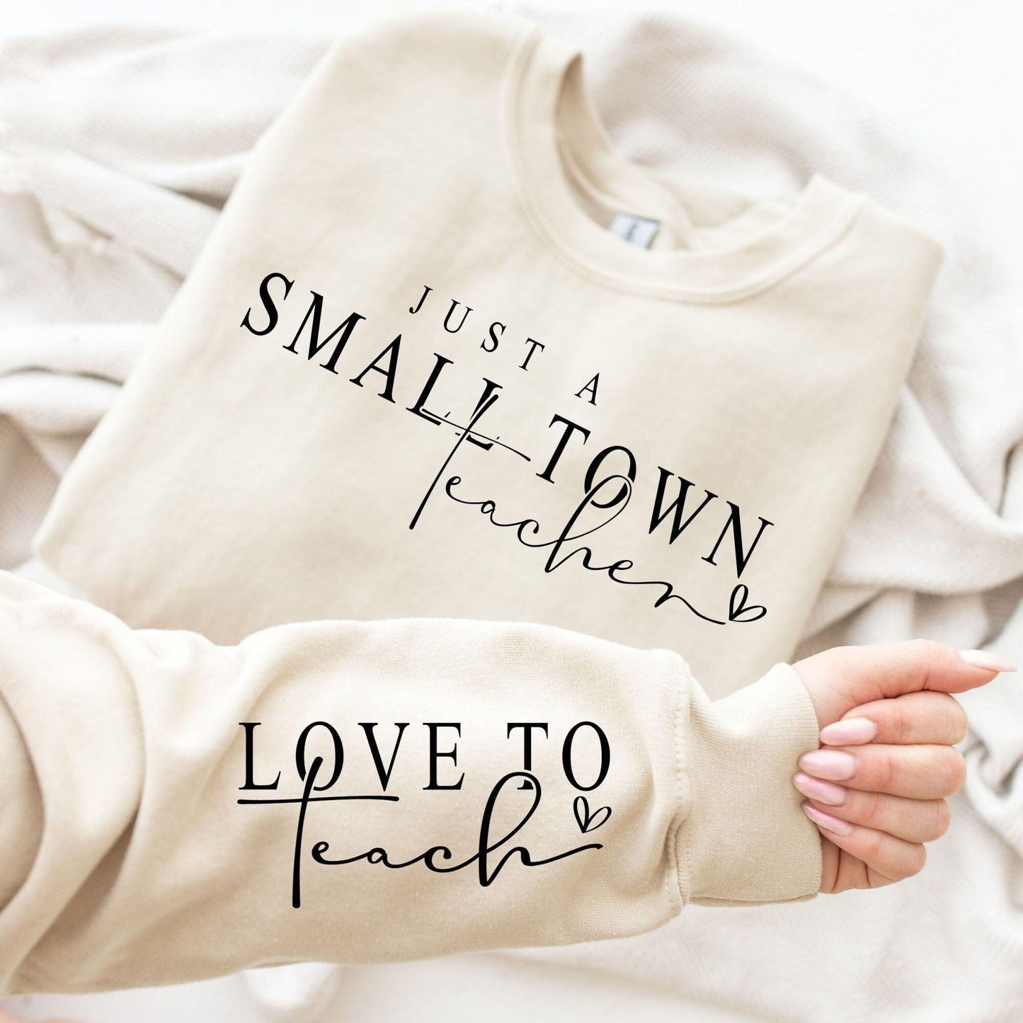 Nur Ein Kleinstadt Lehrer Sweatshirt - Lehrer Geschenk - GiftHaus