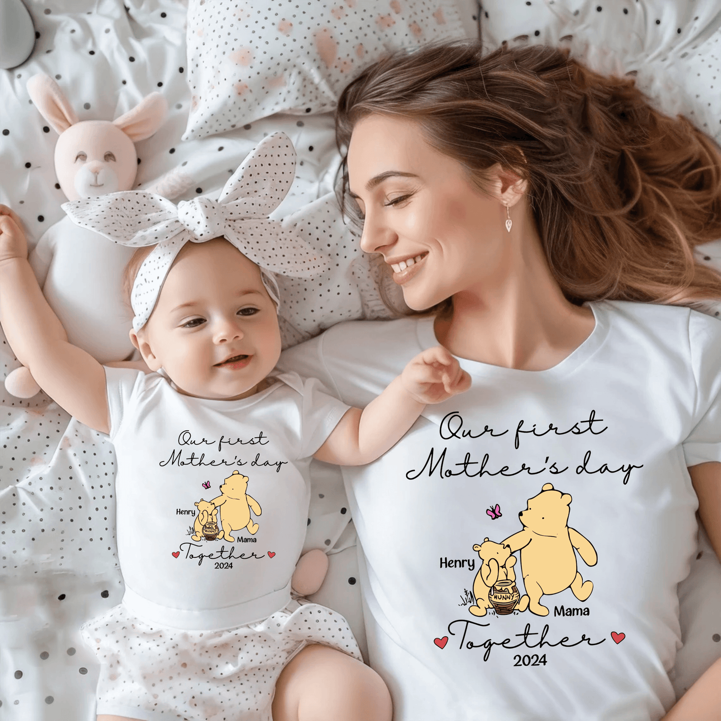 Our First Mother's Day Together - Custom Name & Year Family Tee - GiftHaus