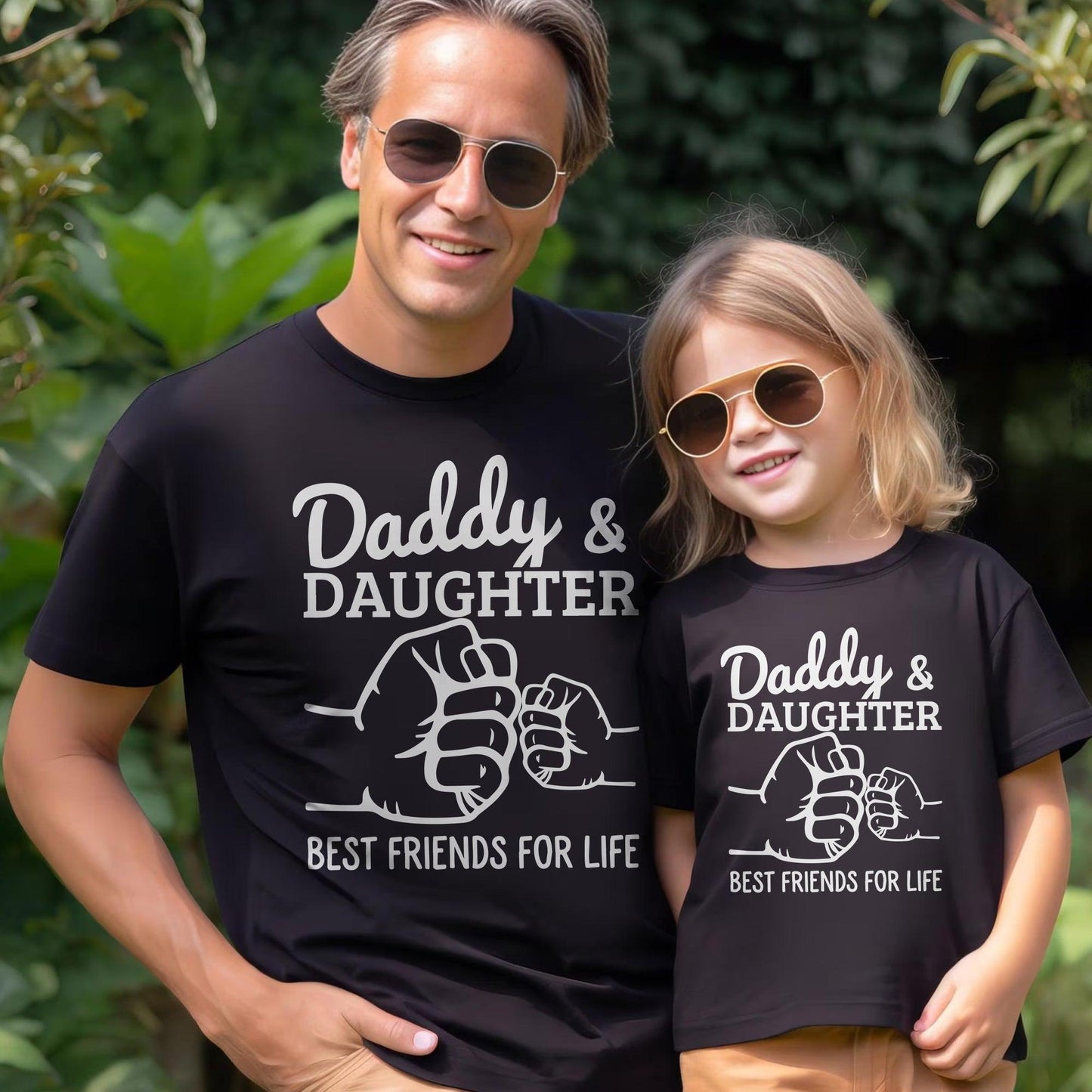 Papa und Tochter Shirt Set - Vatertagsgeschenk - GiftHaus