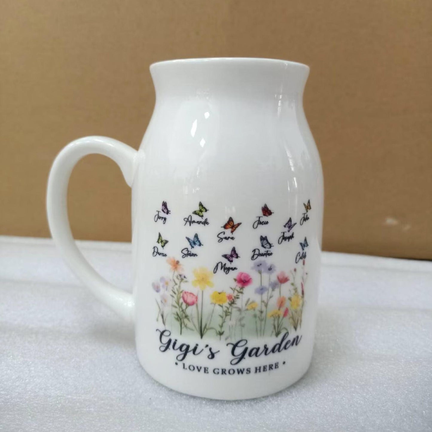 Personalised Grandma's Garden Flower Vase - Grandma Gift - GiftHaus