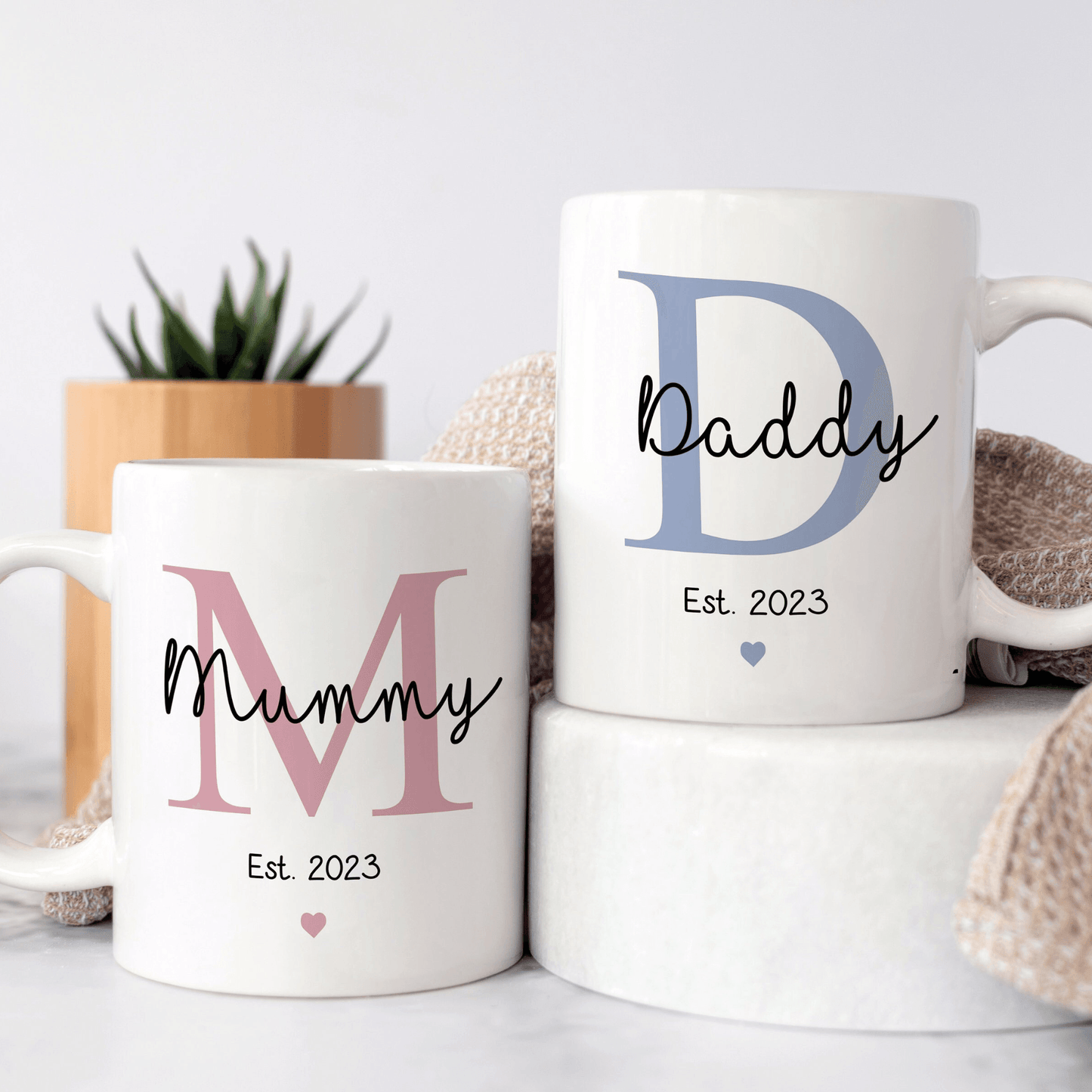 Personalisierte Elternjahrgang-Tasse - Mummy & Daddy - GiftHaus