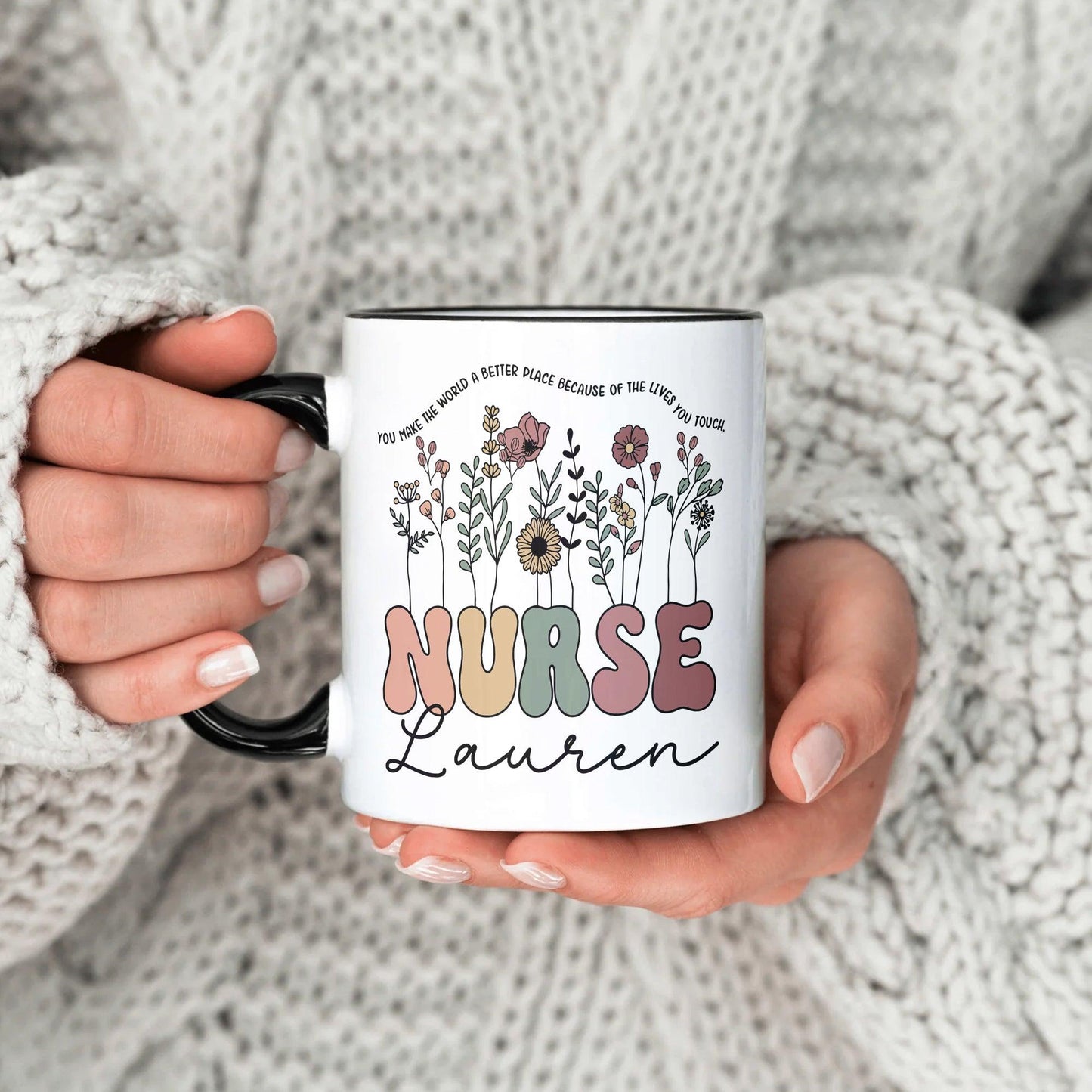 Personalisierte Krankenschwester Kaffeetasse – Krankenschwester Geschenke - GiftHaus